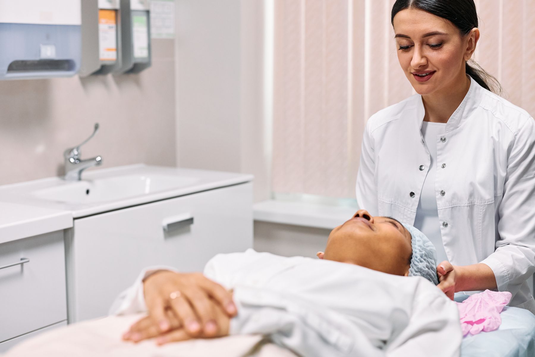 Light-filled treatment room