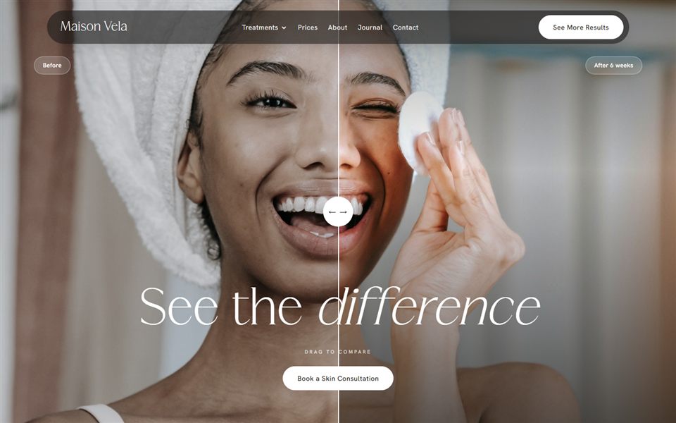 Before and after preview