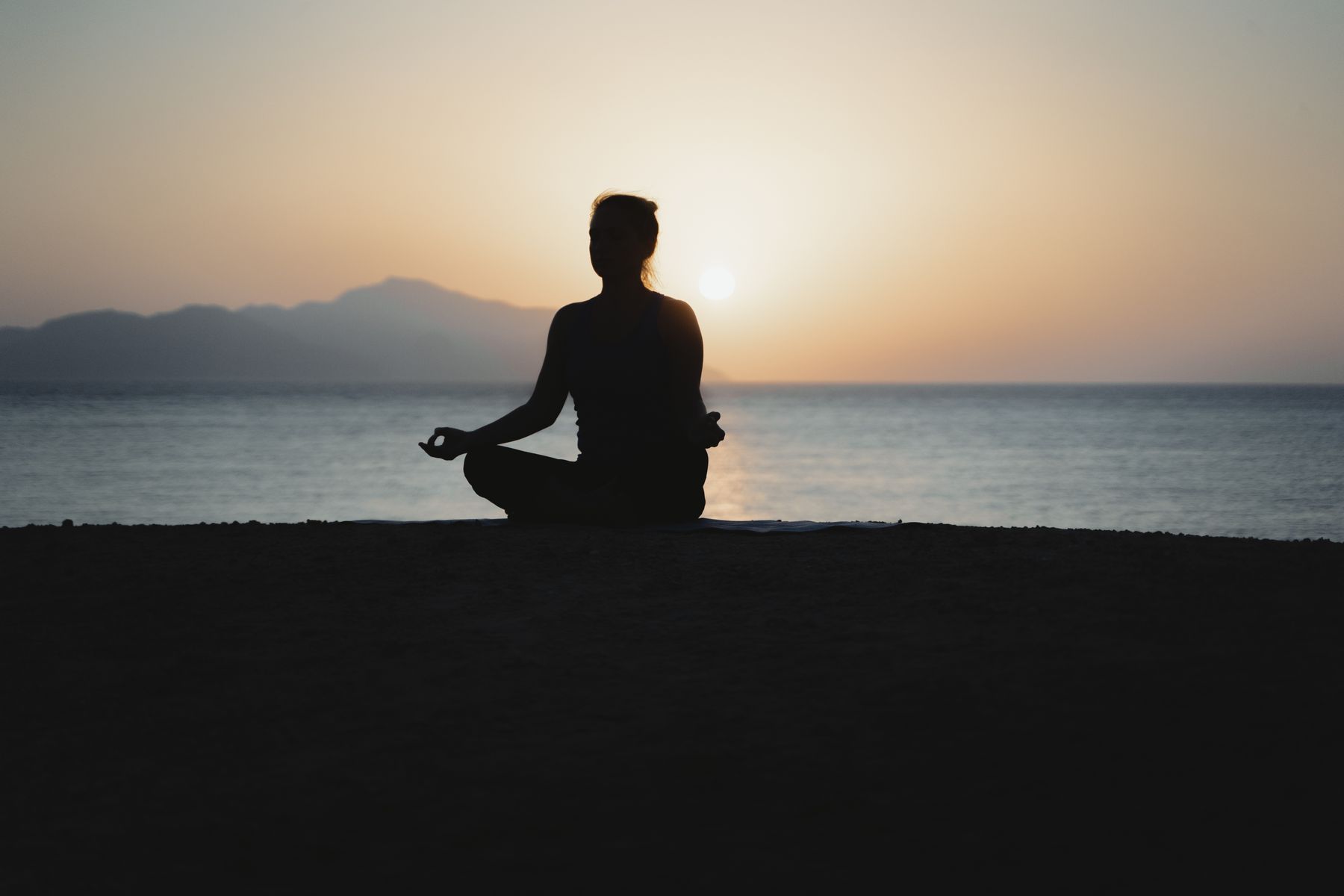 Yoga at sunset