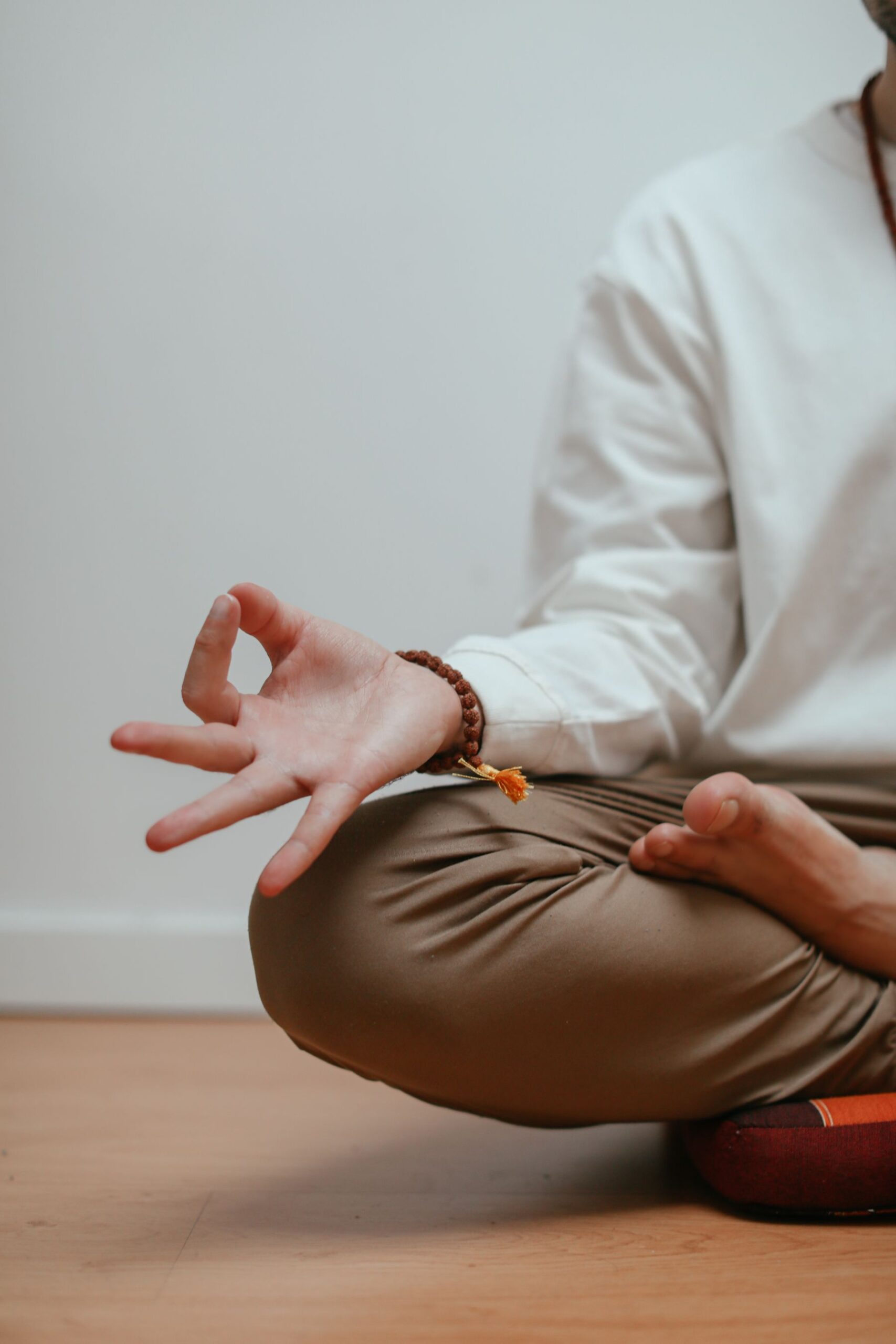 Man meditating