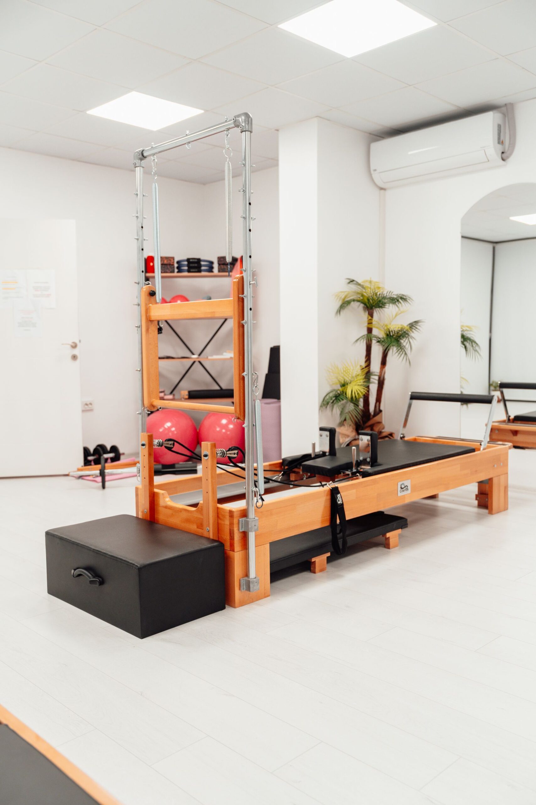 Pilates studio with tower
