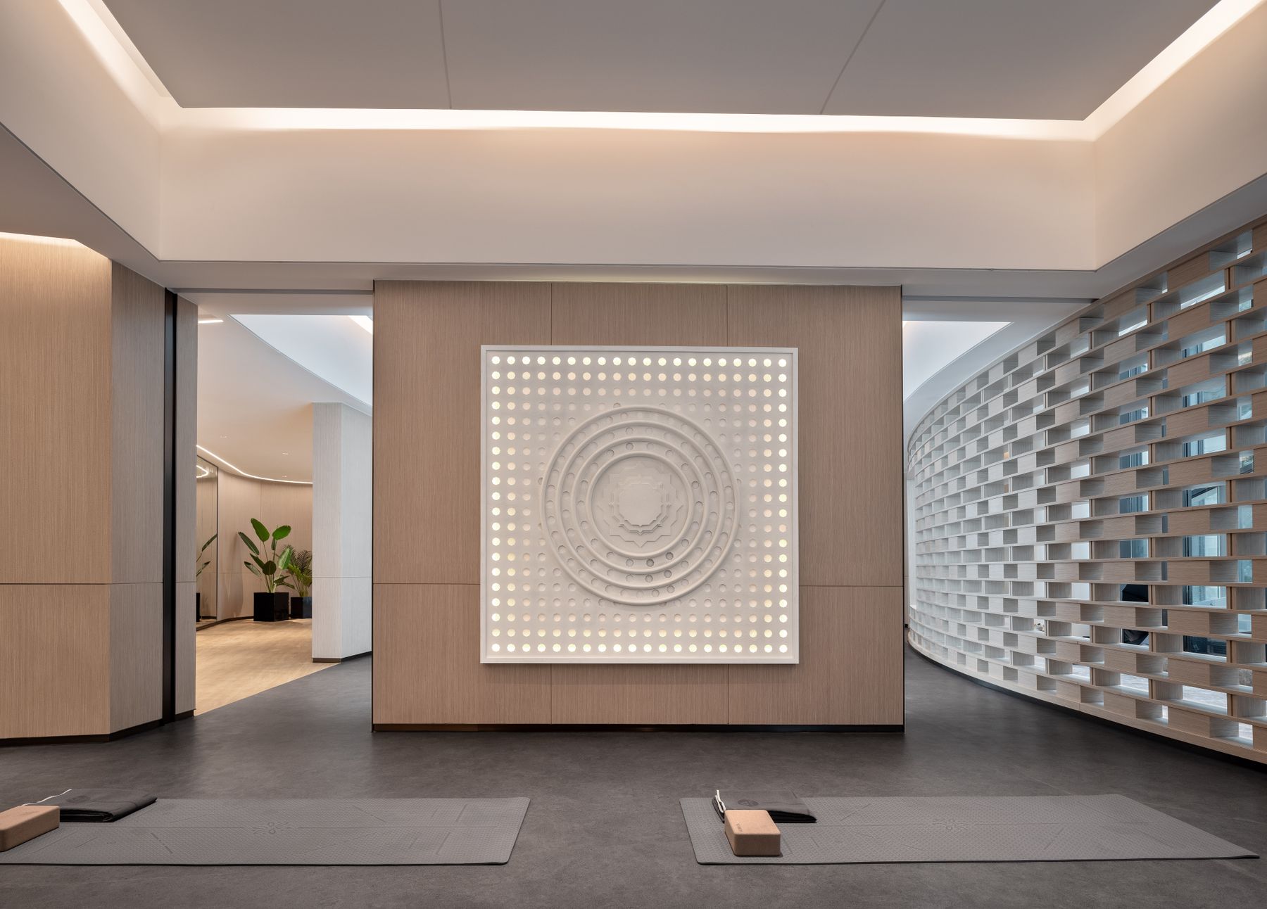 Yoga studio interior
